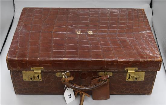 A crocodile suitcase